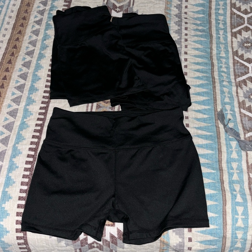 Black spandex bike shorts